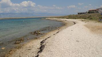 Plage à proximité, chaises longues