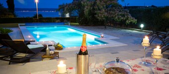 Luxury villa with private heated pool, hot tub, mini golf, spacious inter...