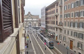 Blick von der Unterkunft