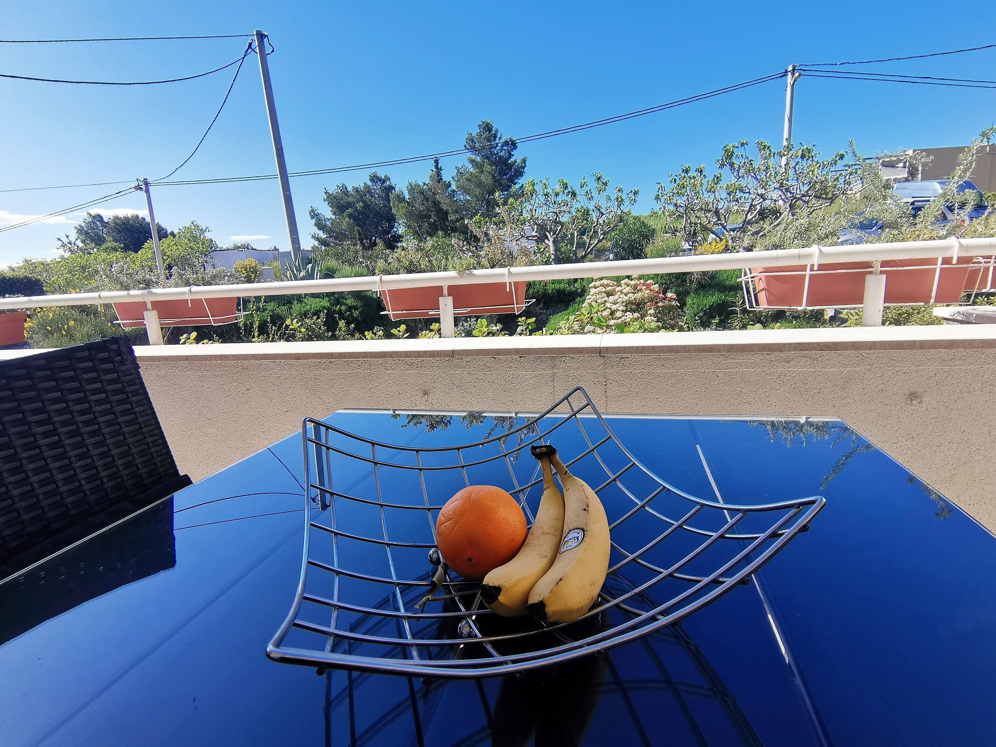 屋外ダイニングエリア