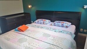1 bedroom, iron/ironing board, Internet, bed sheets
