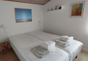 3 soverom, strykejern/-brett, reiseseng for barn og wi-fi (inkludert)