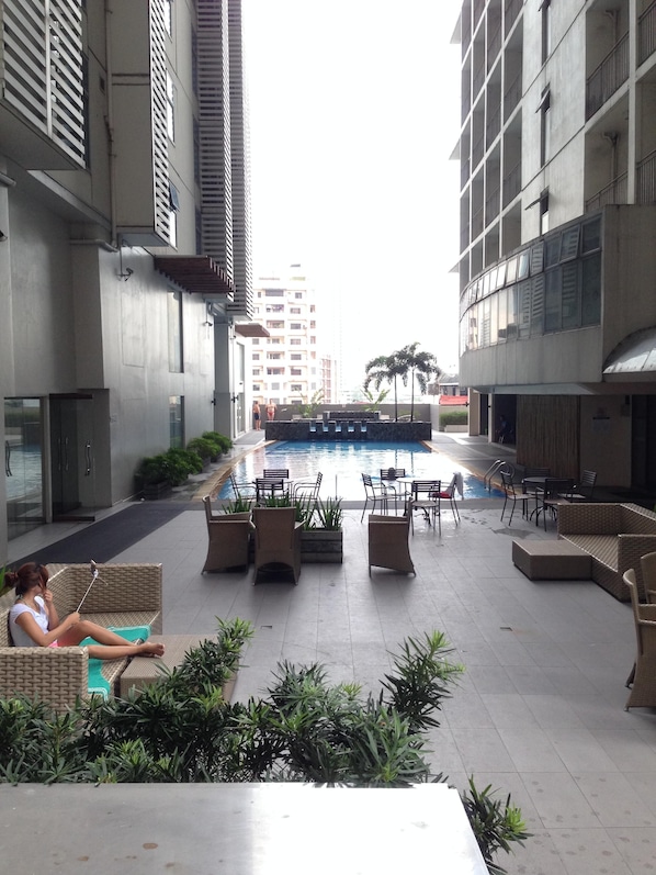 Indoor pool, outdoor pool