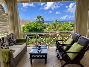 Property grounds - Beautiful Villa with Stunning Sea View. Two pools, floodlit tennis/padel, gym. (Sugar Hill Resort)