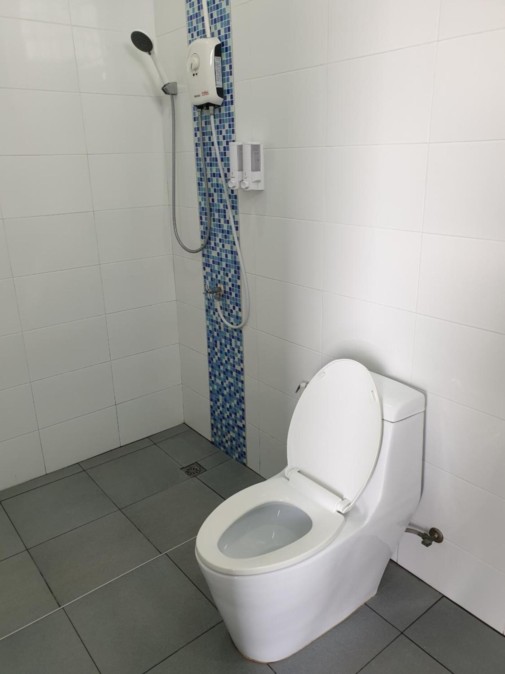 shower, free toiletries, towels