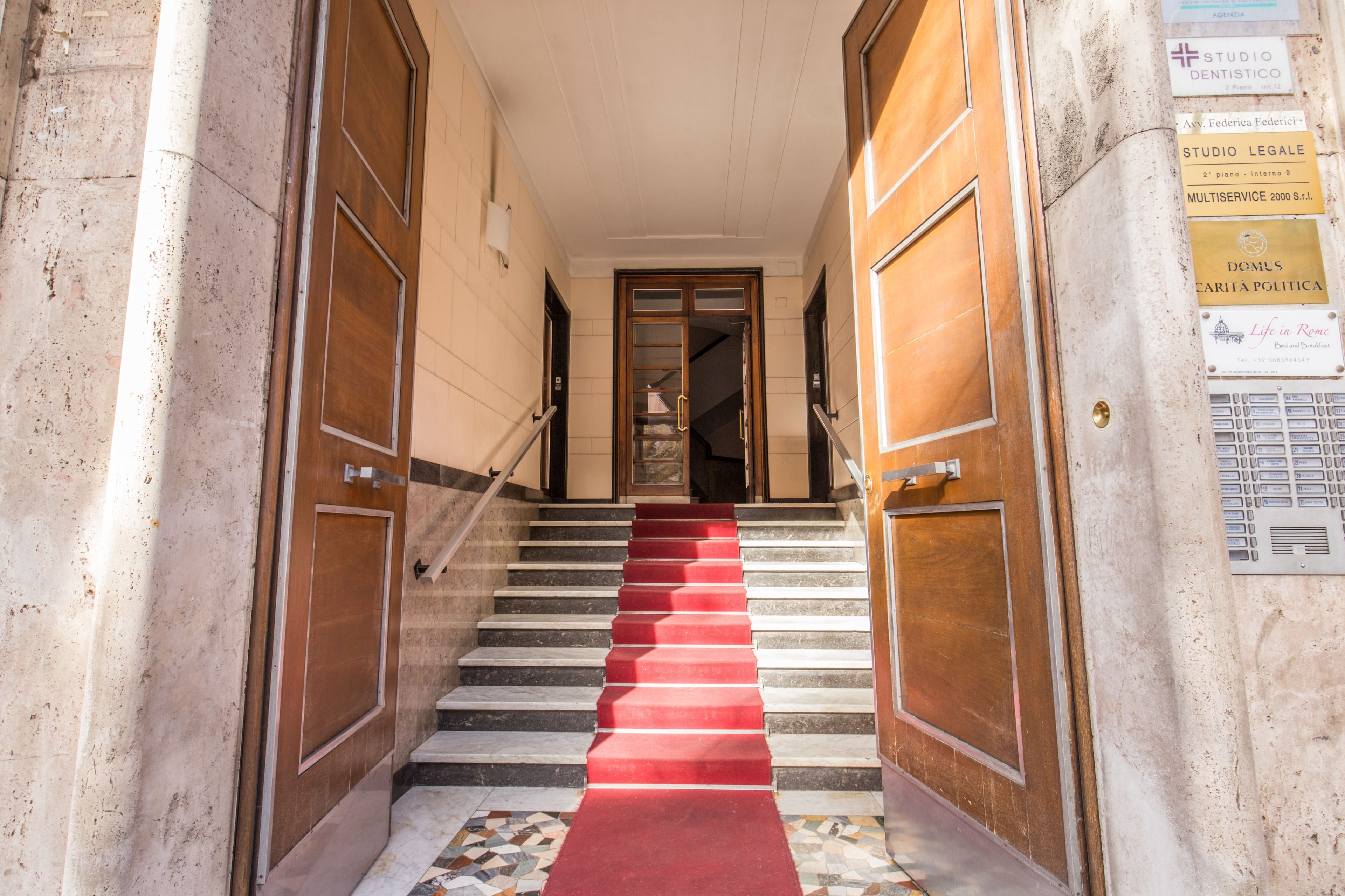 Entrée de l’hébergement