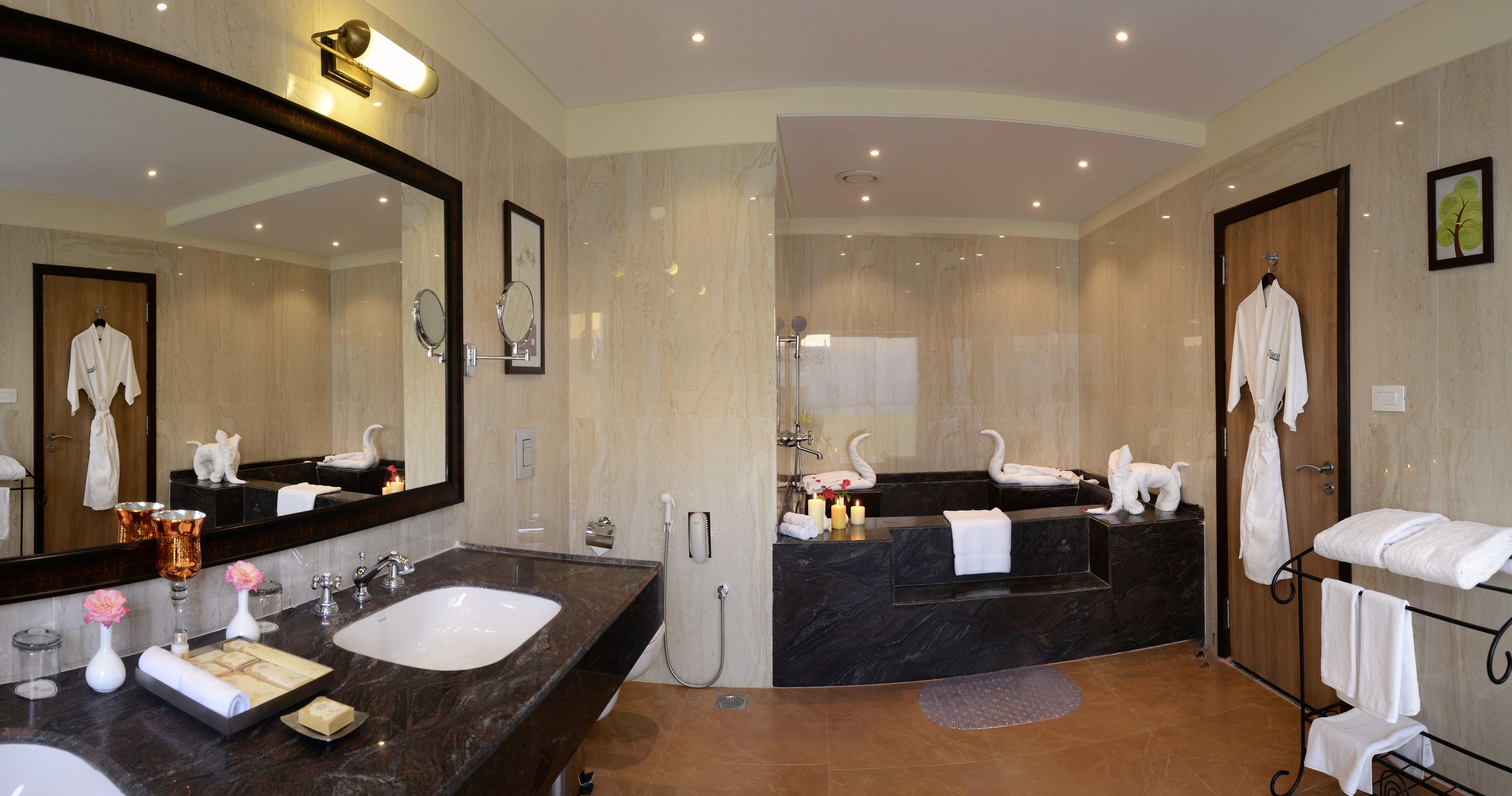 royal luxury villa | bathroom | free toiletries, hair dryer, towels