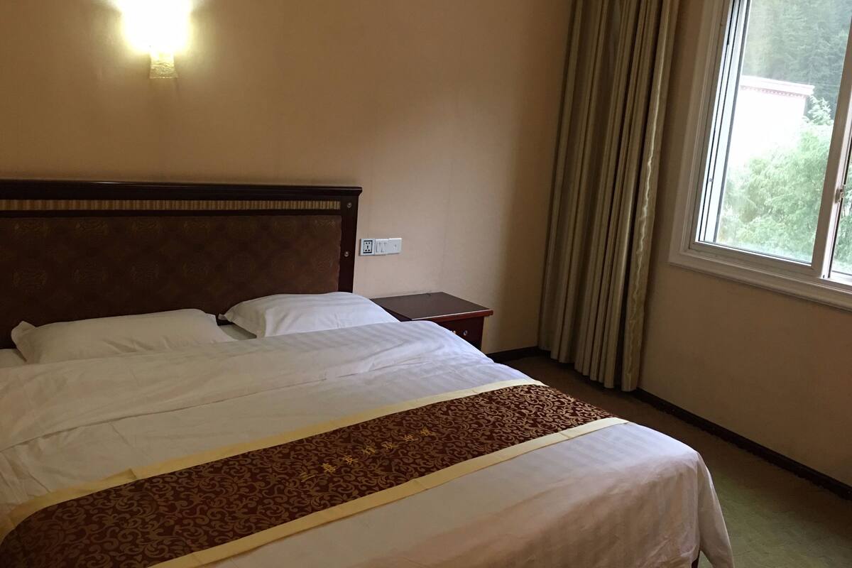 Blackout curtains, iron/ironing board, free WiFi