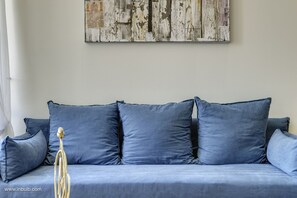 Superior Suite, Partial Sea View | Premium bedding, memory foam beds, free minibar, in-room safe - 1844 Suites Syros (Syros)