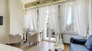 Superior Suite, Partial Sea View | 1 bedroom, premium bedding, memory-foam beds, free minibar