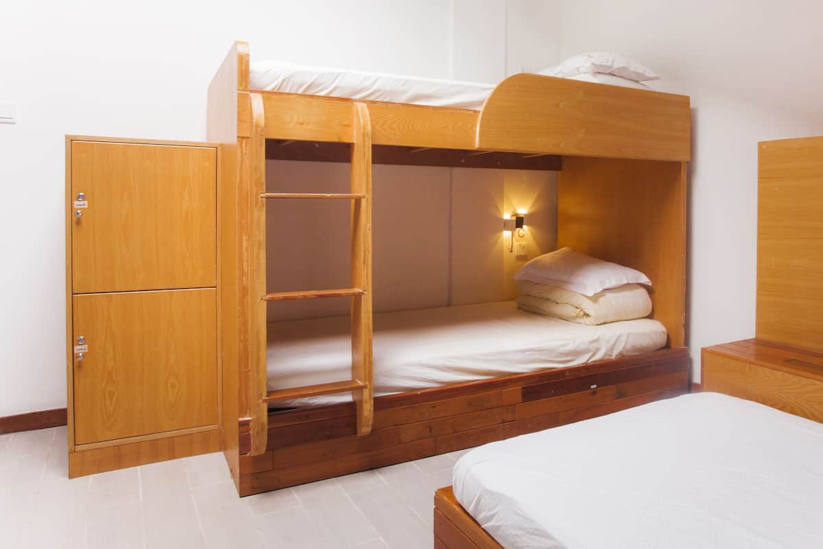 Bed in 4-bed Female Dormitory Room With Shared Bathroom | Desk, blackout drapes, soundproofing