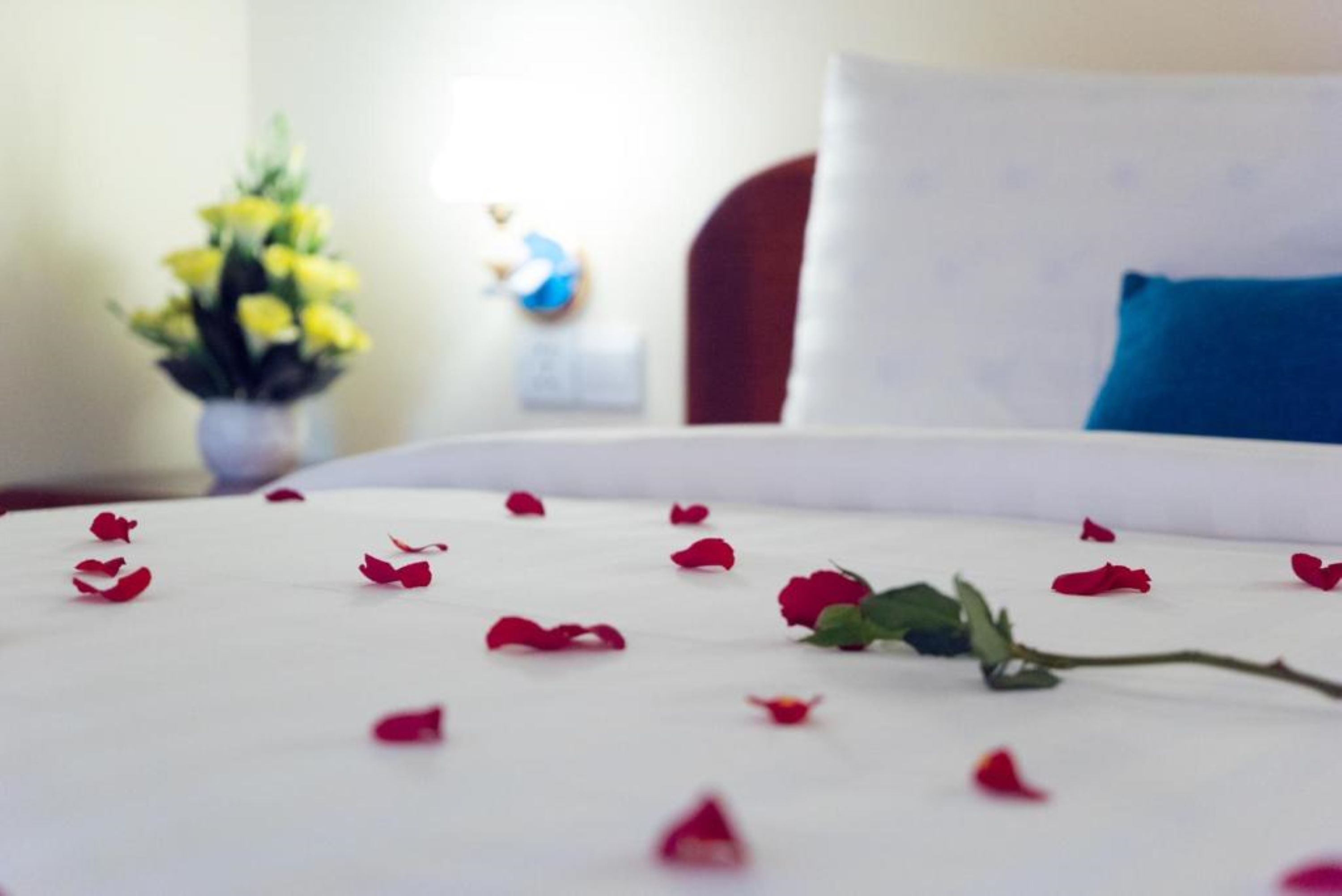 deluxe suite, 1 queen bed, kitchen, city view | 1 bedroom, in-room safe, desk, laptop workspace