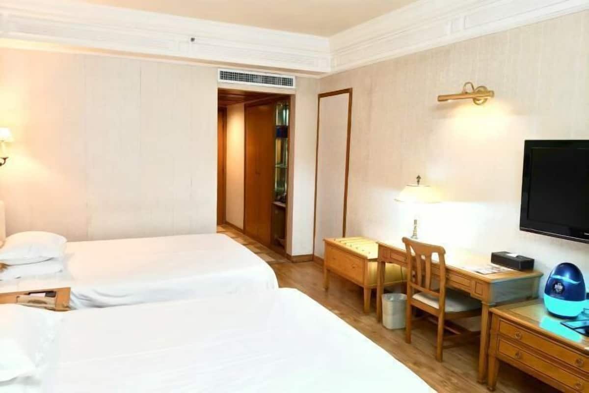 1 bilik tidur, peralatan tempat tidur premium, gebar bulu kapas