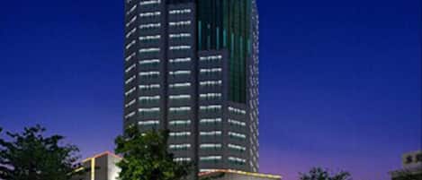Front of property – evening/night