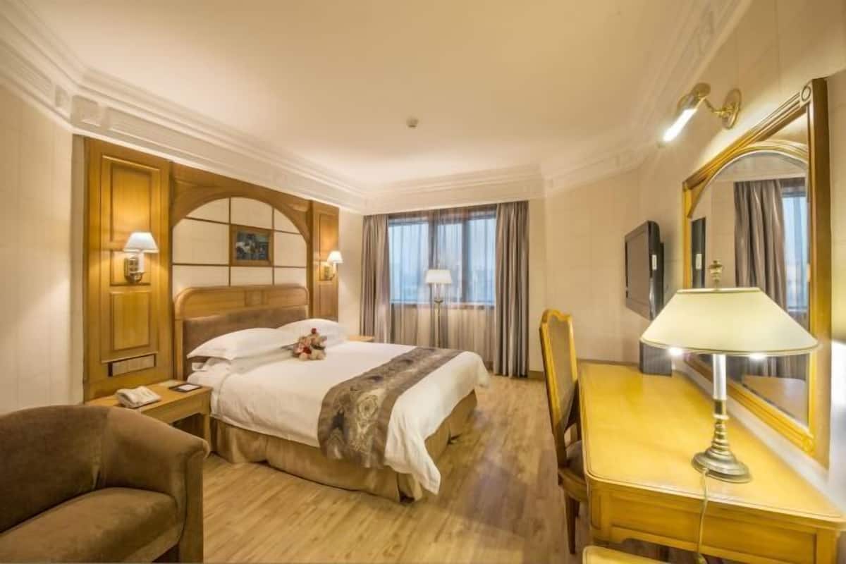 1 bilik tidur, peralatan tempat tidur premium, gebar bulu kapas