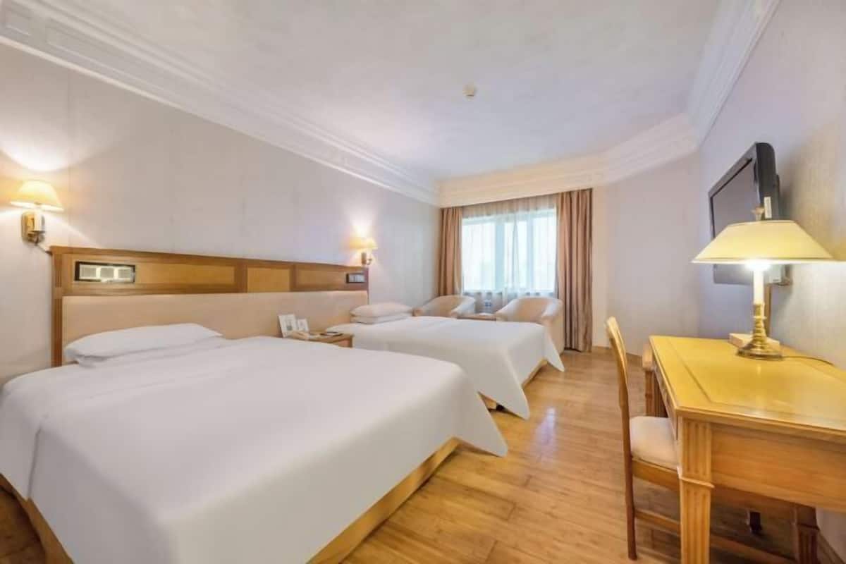 1 bilik tidur, peralatan tempat tidur premium, gebar bulu kapas