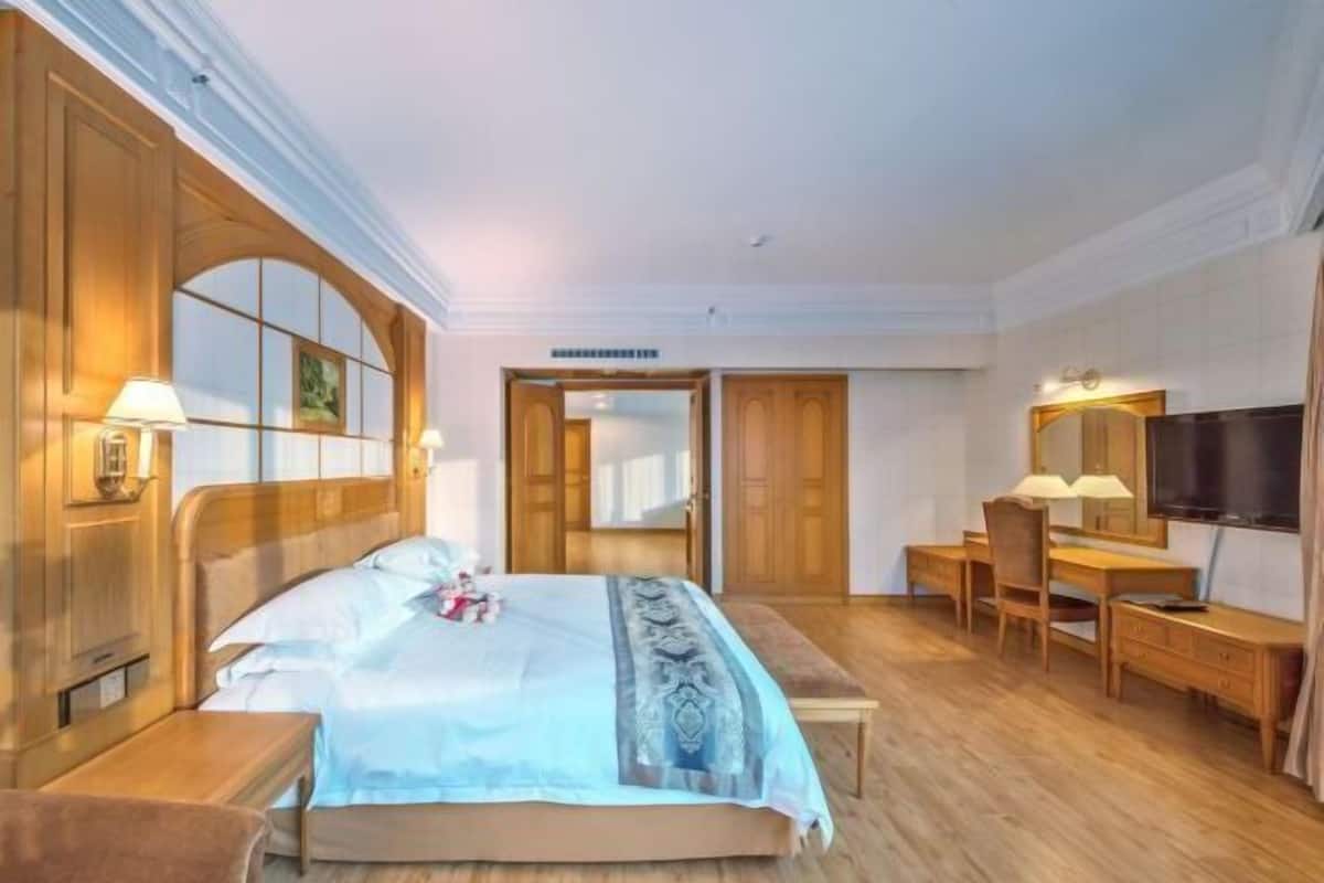 1 bilik tidur, peralatan tempat tidur premium, gebar bulu kapas