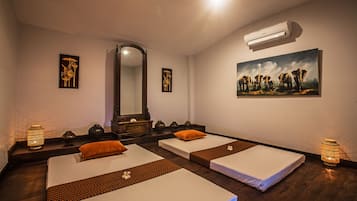 Behandelingskamers voor koppels, lichaamsbehandelingen, aromatherapie