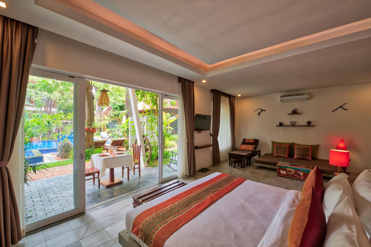 1 Schlafzimmer, hochwertige Bettwaren, Minibar, Zimmersafe