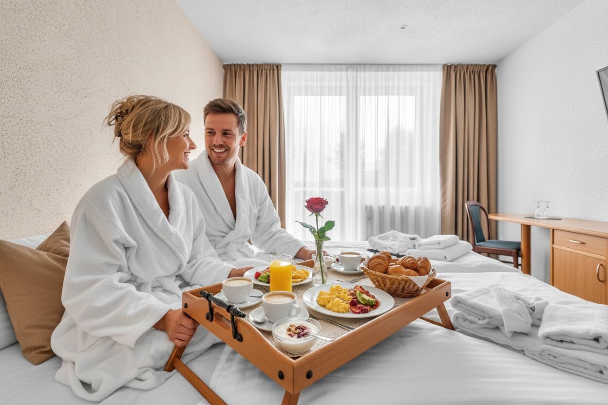 Minibar, caja de seguridad en la habitación y escritorio 