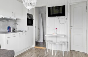 Refrigerador, placa de cocina, lavavajillas, cafetera/tetera