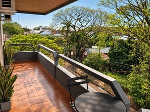 Uitzicht vanaf balkon