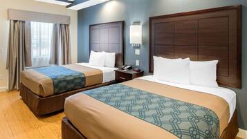 Room, 2 Queen Beds, Accessible, Non Smoking | Premium bedding, desk, iron/ironing board, rollaway beds