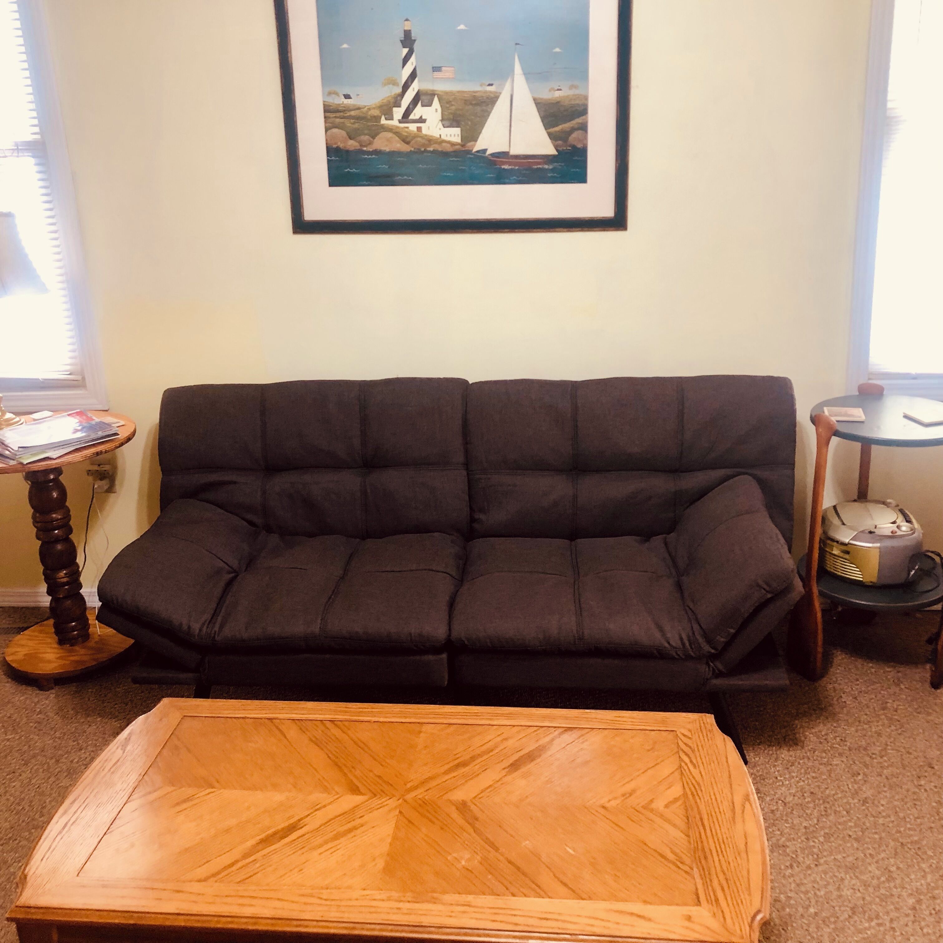 44-inch Smart TV with digital channels, Netflix, DVD player