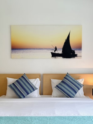Apartment, 2 Schlafzimmer, Gartenblick | Zimmersafe, individuell eingerichtet, laptopgeeigneter Arbeitsplatz