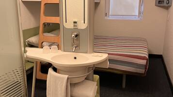 Desk, free WiFi, bed sheets