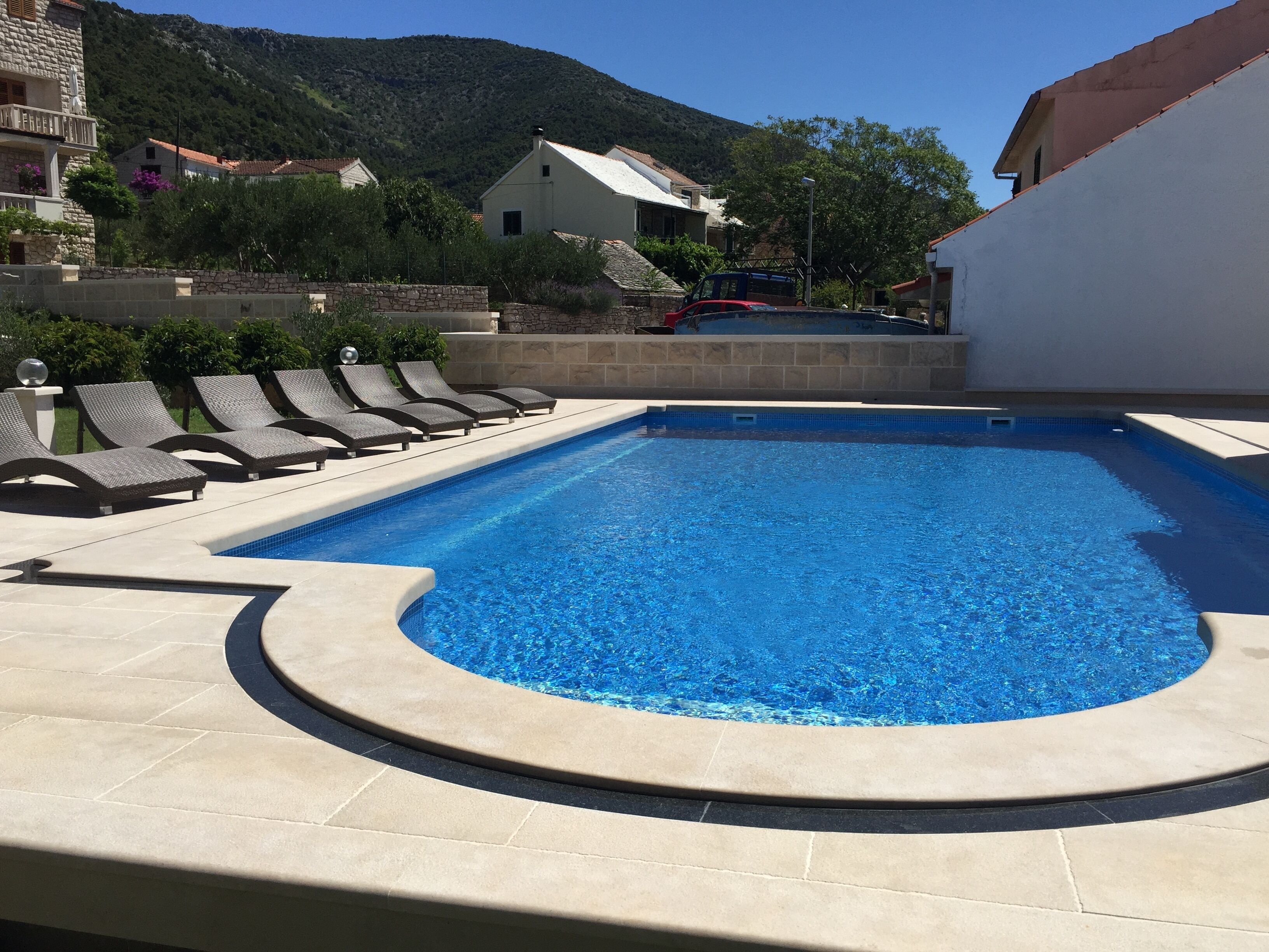 A heated pool