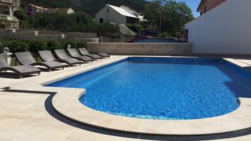 A heated pool