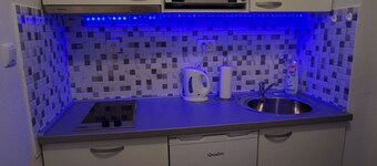 Modern studio apartment with a beautiful view