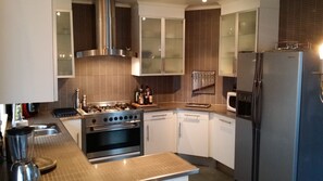 Fridge, microwave, oven, stovetop - Ocean front villa - Less than 20 secs from the shore! (Vogar)