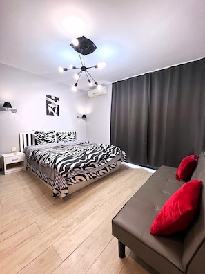 2 bedrooms, iron/ironing board, travel crib, WiFi