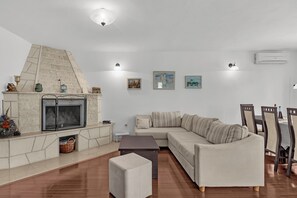 TV, fireplace, ping pong