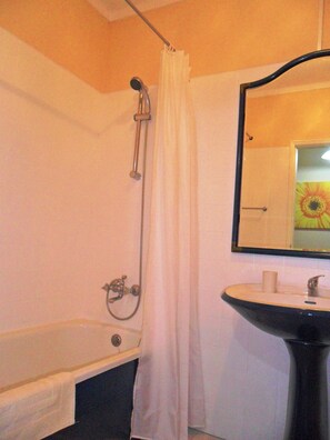 Hair dryer, towels