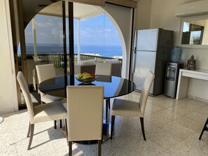 Dining - Secluded large 2 bedroom villa with great sea views in around the farmlands. (Peyia)