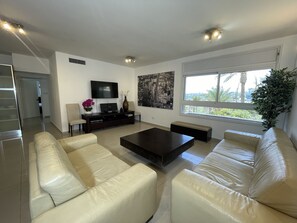 Smart TV, DVD player, ping pong, books - apartment in residence (Tel Aviv)