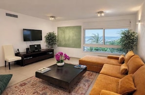 Smart TV, DVD player, table tennis, books