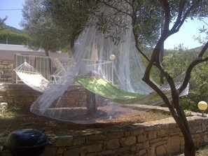 Terrace/patio - Large property with the villa and pool in the quiet cove nearby the Town Hvar,HR (Hvar)