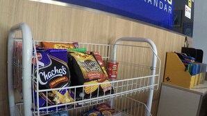 A hotel minibar with snacks and beverages. - Hotel Ariana Iskandar (Johor Bahru)