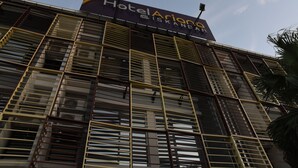 A building with a sign reading "Hotel Aries @ Iskanda". - Hotel Ariana Iskandar (Johor Bahru)