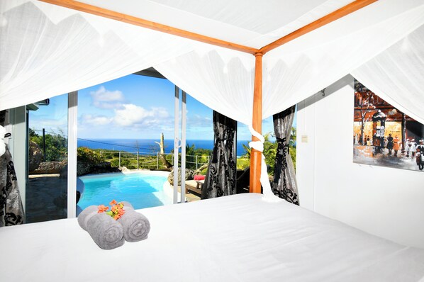 3 bedrooms, in-room safe, desk, iron/ironing board - Villa Lorizon – Private Villa with Pool & Privacy, Sea View, fast Internet (Rodrigues)