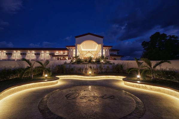 Front of property - evening/night