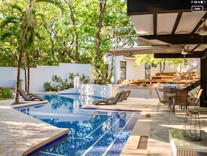 Outdoor pool - MODERN AND MAGICAL VILLA WALKING DISTANCE FROM THE BEACH!  (Guanacaste)