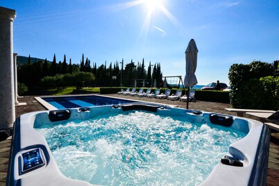 Villa Milicic with private pool,tennis,football,basket ball,gym,hottub..