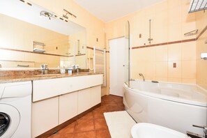 Shower, jetted tub, hair dryer, bidet - Villa Milicic with private pool,tennis,football,basket ball,gym,hottub.. (Dubravka)