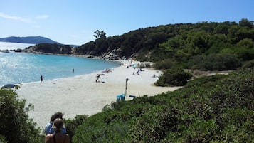 Vlak bij het strand