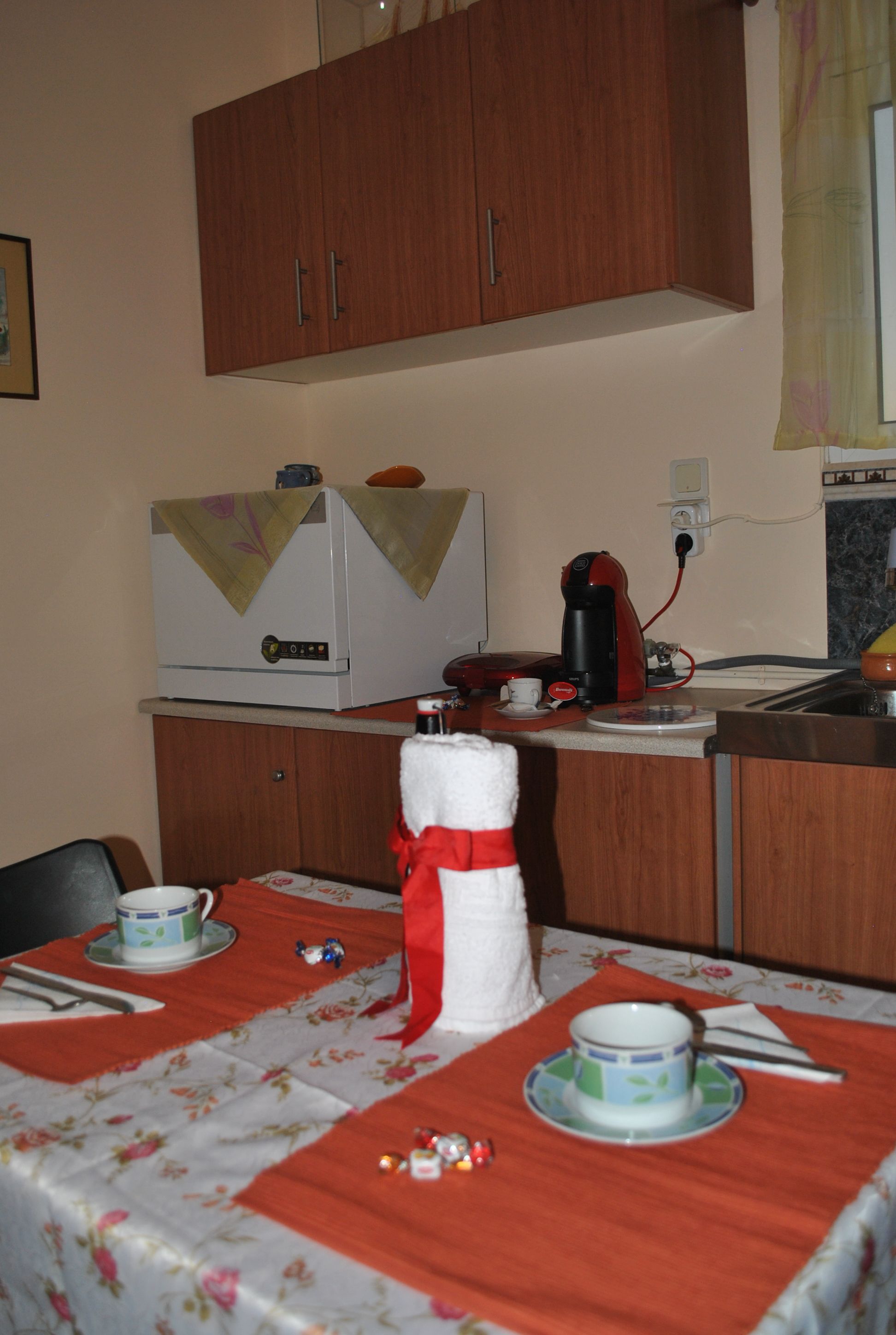 family apartment, 1 bedroom, kitchen, garden view | private kitchenette | full-sized fridge, espresso maker, coffee/tea maker, electric kettle